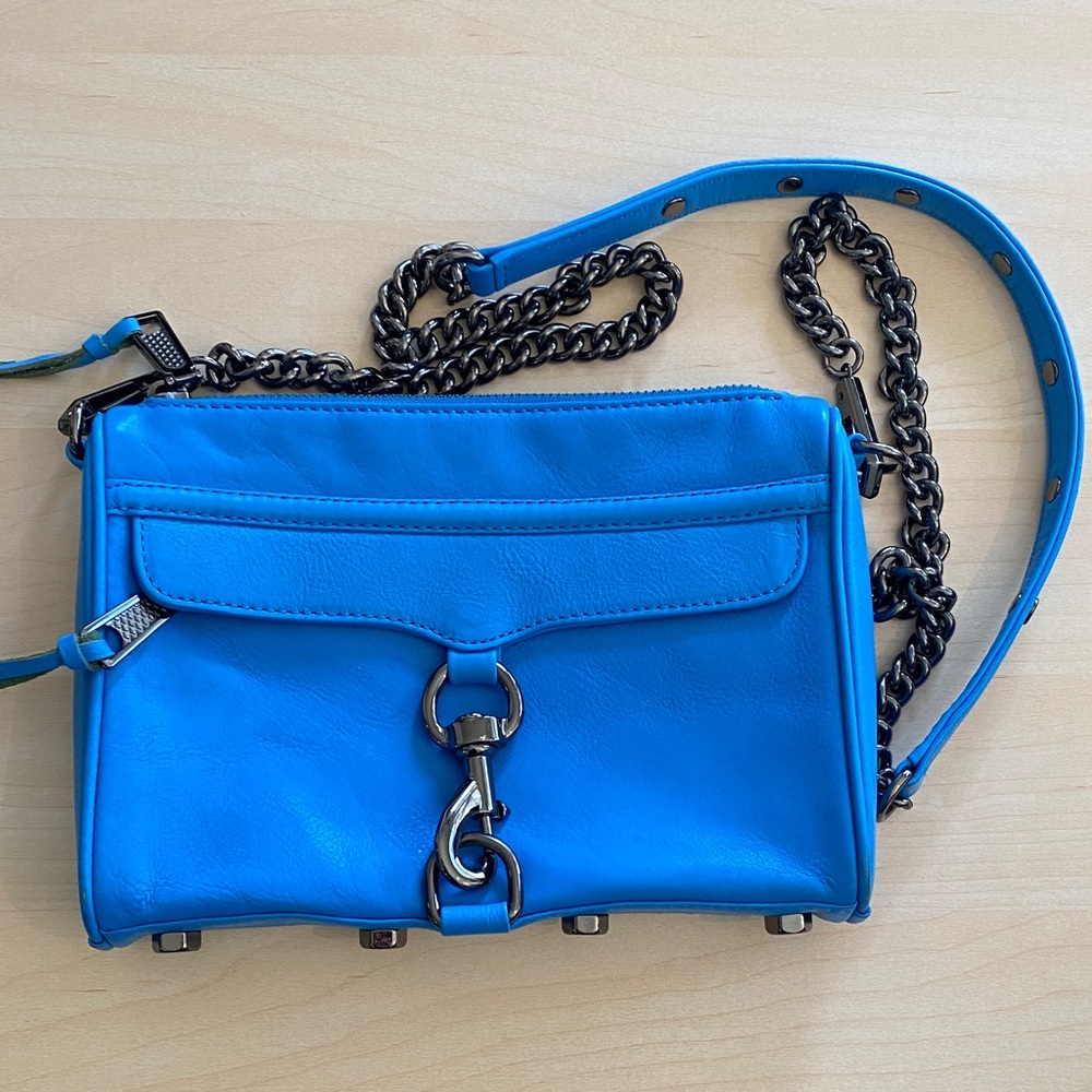 Rebecca Minkoff M.A.C Leather Crossbody Bag - Electric Blue